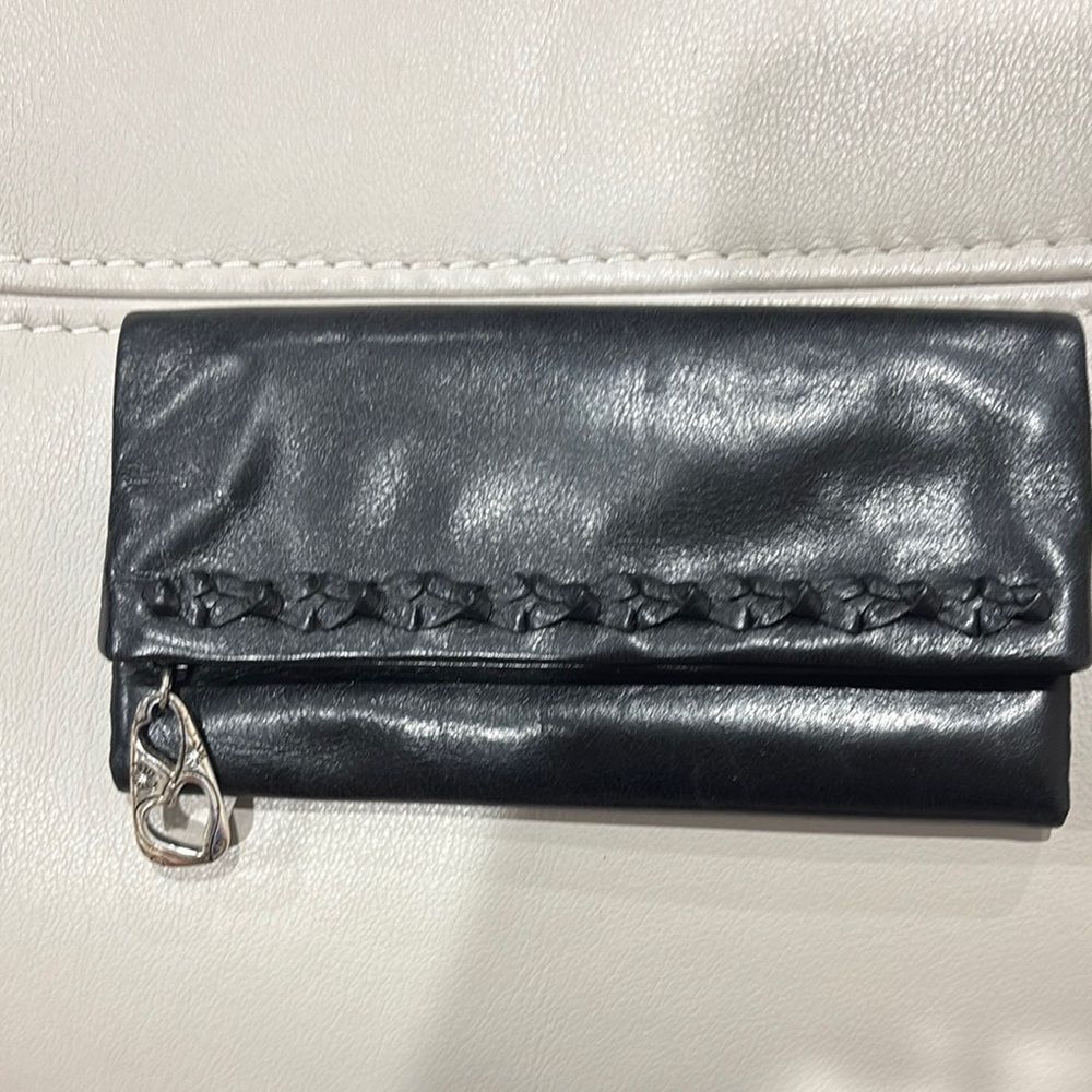 Brighton Vintage Black Leather Women's Wallet